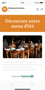 email marketing publicité pour restaurant