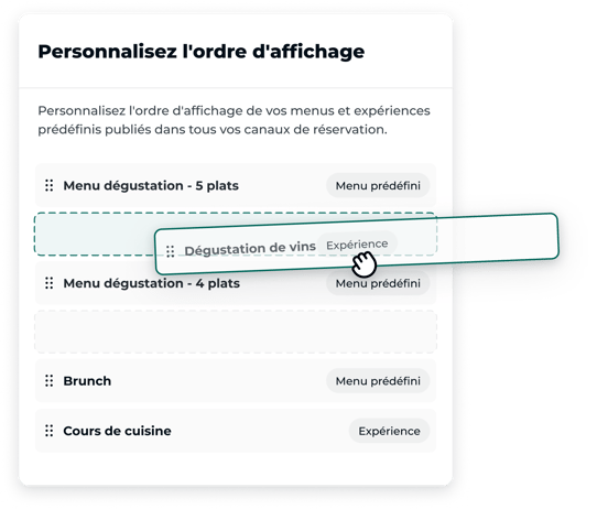 Nouveau Menu TheFork Manager pour les restaurants