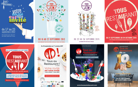 Affiches Tous au Restaurant Fête de la gastronomie