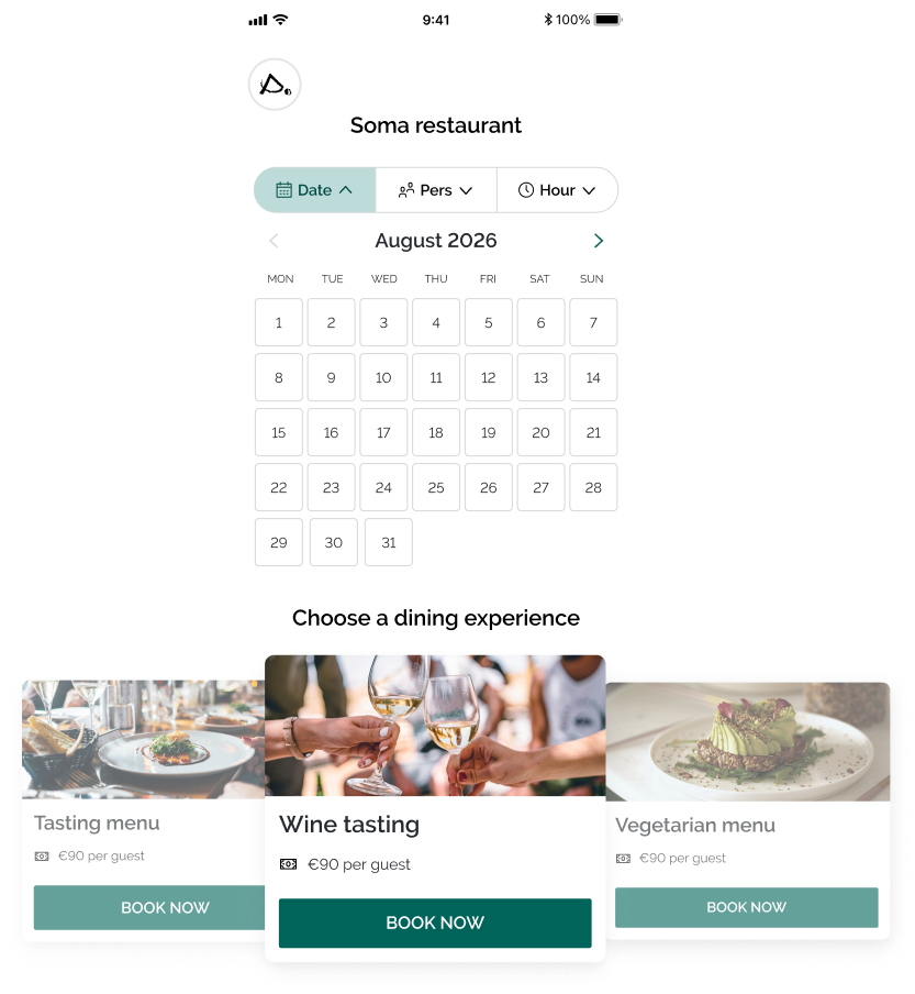 Highlight your menus and experiences - EN