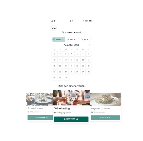 Breng uw menu's en ervaringen onder de aandacht