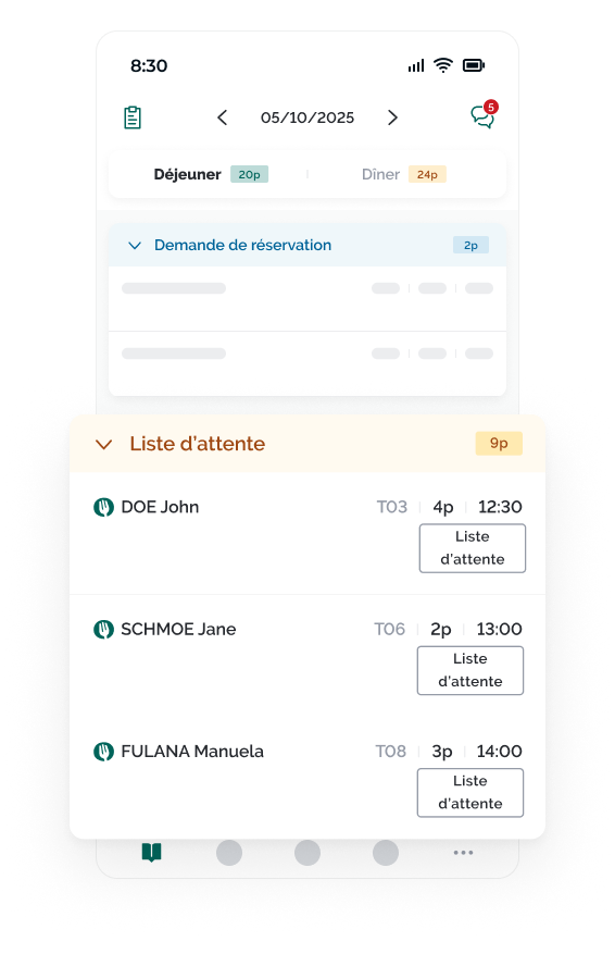 reduire le no show TheFork Manager