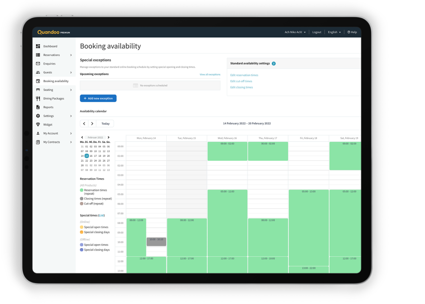 restaurant booking application quandoo