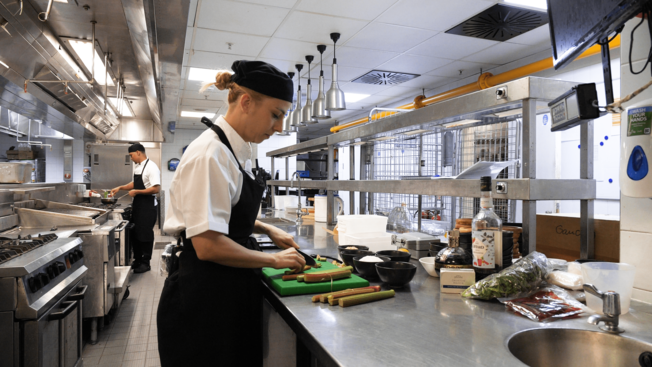 Gaucho chef in kitchen